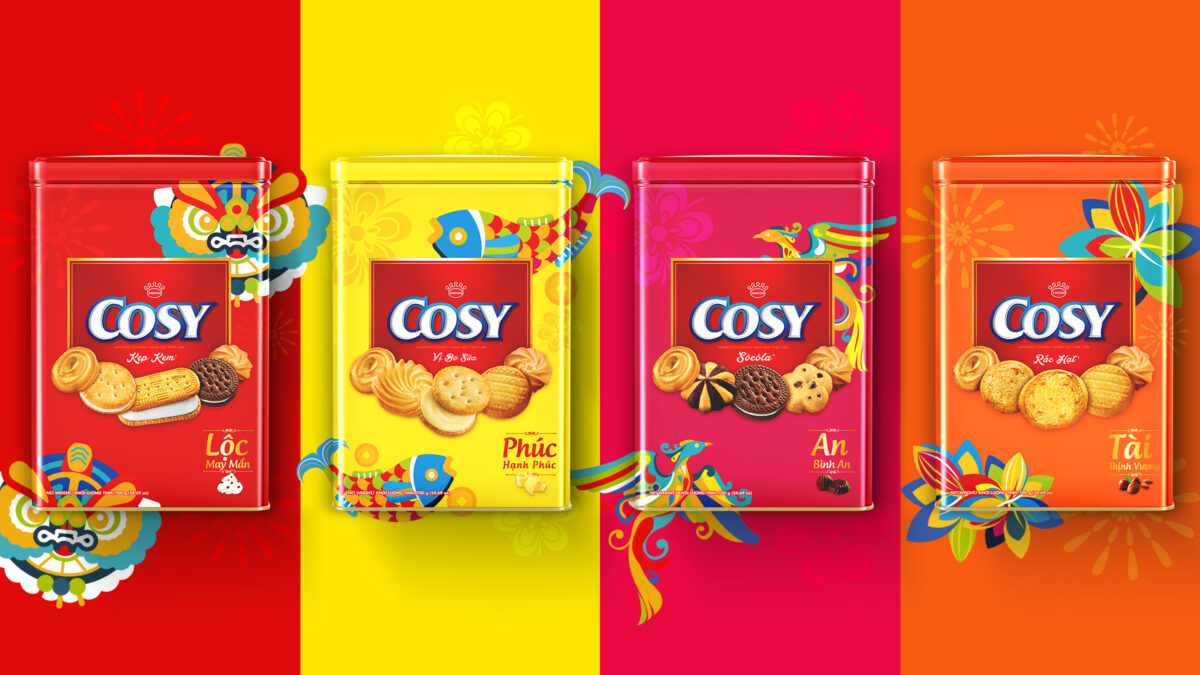 Packaging Design – Show Case |  COSY Cookies Tet Edition